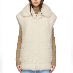 Moncler Achard Faux Fur Vest， size 1